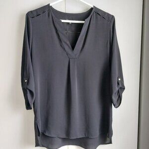 Black V Neckline Top / Blouse by Dynamite Size Small
